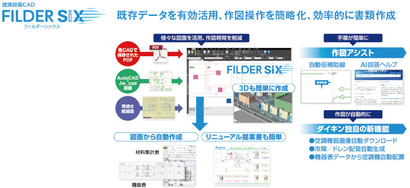 建築設備CAD FILDER SiX