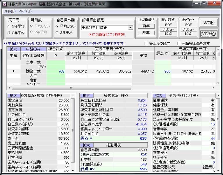 経審大臣(R)Super Ver 12.5